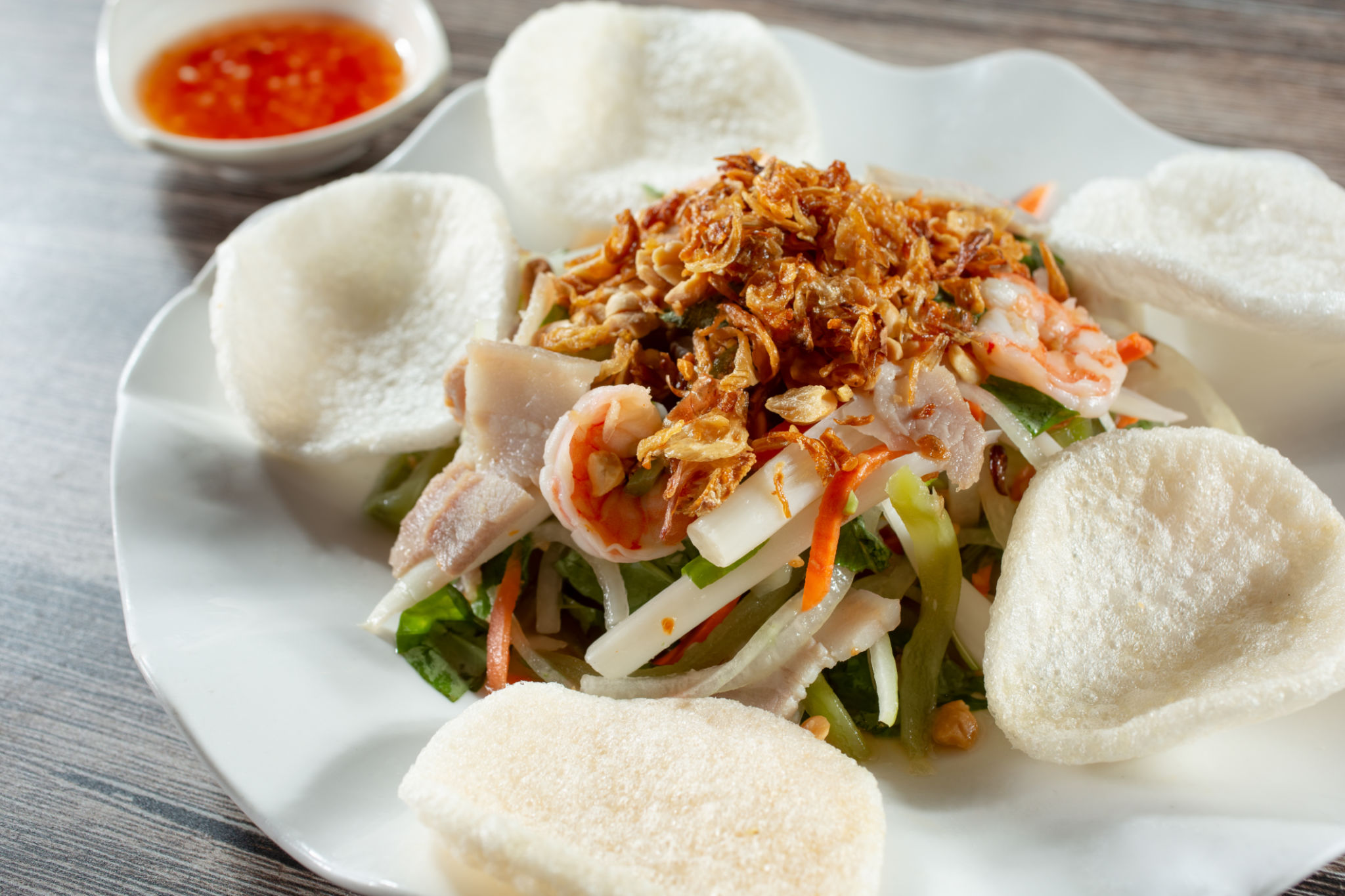 CU lotus salad CU lotus salad