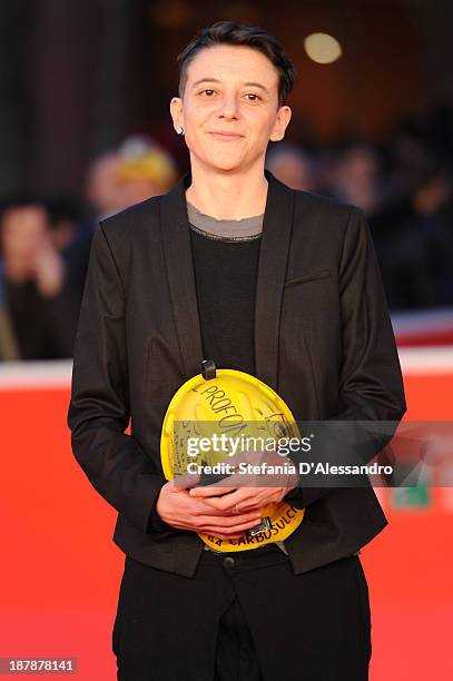 Director Valentina Pedicini attends 'Dal Profondo' Premiere during The 8th Rome Film Festival at the Auditorium Parco Della Musica on November 13,...