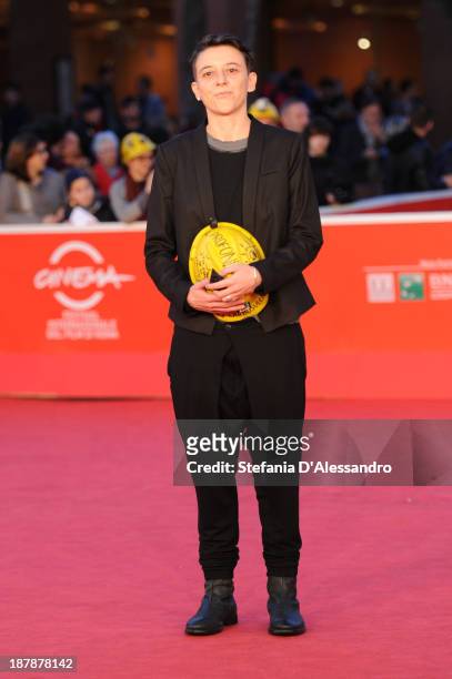 Director Valentina Pedicini attends 'Dal Profondo' Premiere during The 8th Rome Film Festival at the Auditorium Parco Della Musica on November 13,...