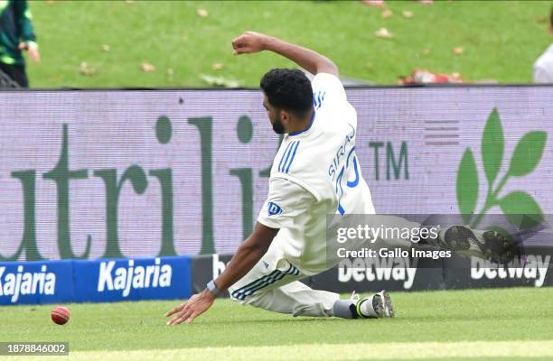 Mohammed Siraj of India during day 2 of the 1st test match between South Africa and India at SuperSport Park on December 27, 2023 in Centurion, South...