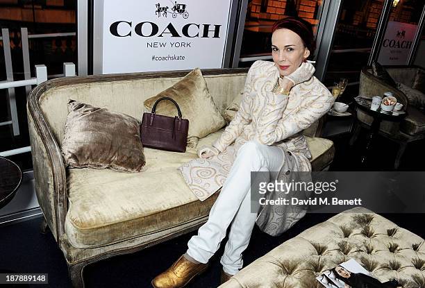 Wren Scott attends the VIP launch of 'Coach Presents Skate' at Somerset House on November 13, 2013 in London, England.