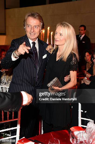 Luca Cordero di Montezemolo and his daughter Clementina Montezemolo attend the Gala Telethon 2013 Roma during The 8th Rome Film Festival on November...