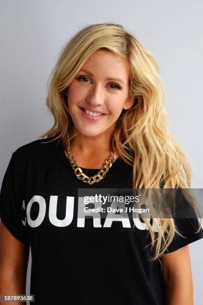 Ellie Goulding poses backstage during the 'BBC Children In Need Rocks' at Hammersmith Eventim on November 13, 2013 in London, England. BBC Children...