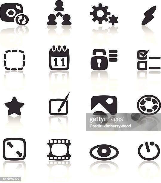 ilustraciones, imágenes clip art, dibujos animados e iconos de stock de icono de cámara - ojos rojos