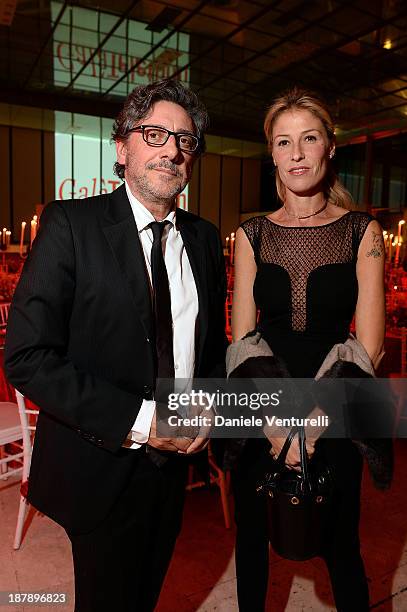 Sergio Castellitto and Ludovica Andreoni attend the Gala Telethon 2013 Roma during The 8th Rome Film Festival on November 13, 2013 in Rome, Italy.