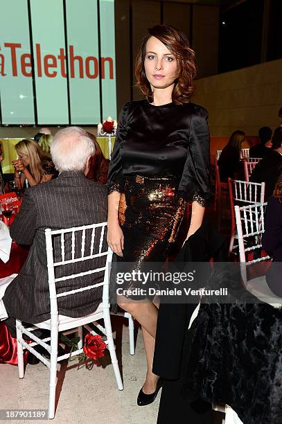 Violante Placido attends the Gala Telethon 2013 Roma during The 8th Rome Film Festival on November 13, 2013 in Rome, Italy.