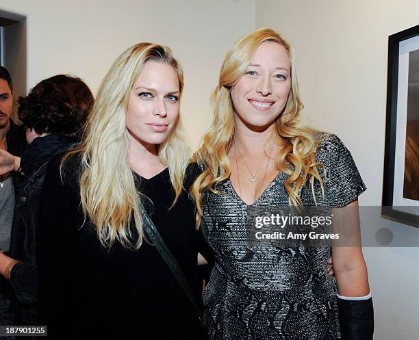 Erin Foster and Beth Yorn attend the Beth Yorn Photography Show at Roseark on November 7, 2013 in West Hollywood, California.