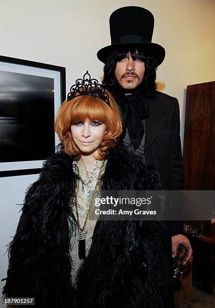 Linda Ramone and J.D. King attend the Beth Yorn Photography Show at Roseark on November 7, 2013 in West Hollywood, California.