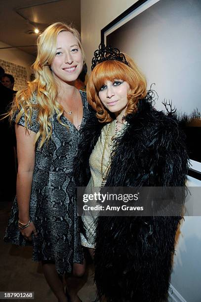 Beth Yorn and Linda Ramone attend the Beth Yorn Photography Show at Roseark on November 7, 2013 in West Hollywood, California.