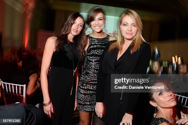 Daniela Ferolla, Cristina Chiabotto and Manila Nazzaro attend the Gala Telethon 2013 Roma during The 8th Rome Film Festival on November 13, 2013 in...