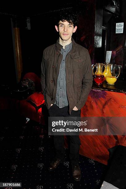 Cast member Colin Morgan attends an after party celebrating the press night performance of 'Mojo' at Cafe de Paris on November 13, 2013 in London,...