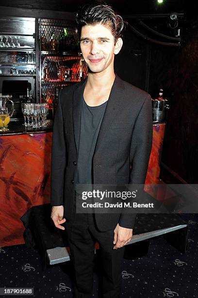 Cast member Ben Whishaw attends an after party celebrating the press night performance of 'Mojo' at Cafe de Paris on November 13, 2013 in London,...