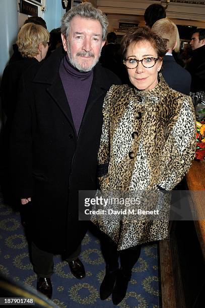 Gawn Grainger and Zoe Wanamaker attend an after party celebrating the press night performance of 'Mojo' at Cafe de Paris on November 13, 2013 in...