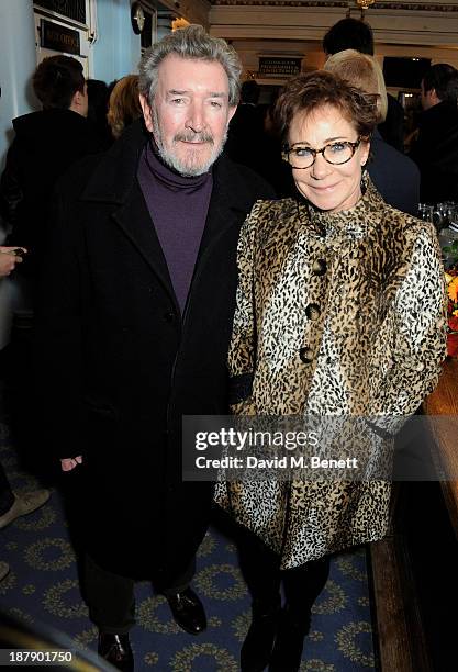 Gawn Grainger and Zoe Wanamaker attend an after party celebrating the press night performance of 'Mojo' at Cafe de Paris on November 13, 2013 in...