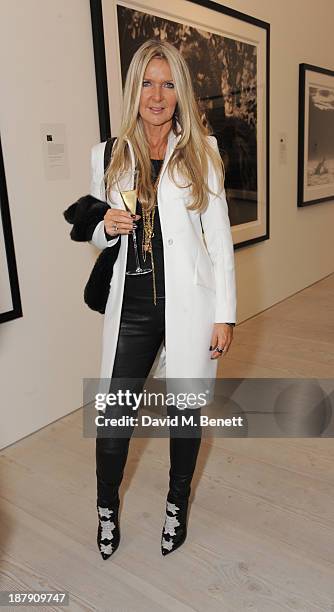 Amanda Wakeley attends the private view of ENCOUNTER the stunning wildlife photography of David Yarrow at Saatchi Gallery on November 13, 2013 in...