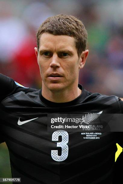 Tony Lochhead of New Zealand during a match between Mexico and New Zealand as part of the FIFA World Cup Qualifiers at Azteca Stadium on November 13,...