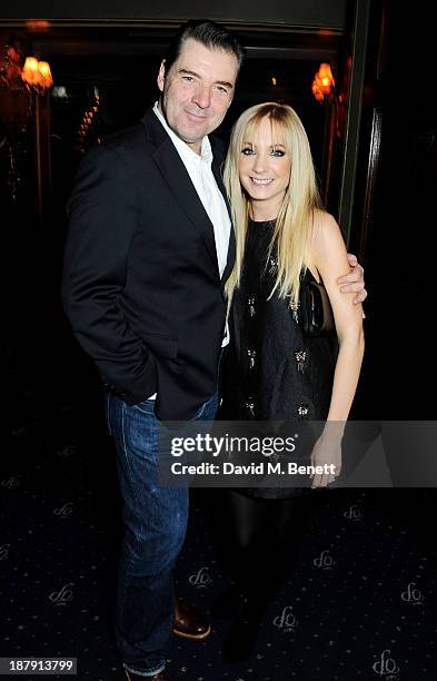 Brendan Coyle and Joanne Froggatt attend an after party celebrating the press night performance of 'Mojo' at Cafe de Paris on November 13, 2013 in...