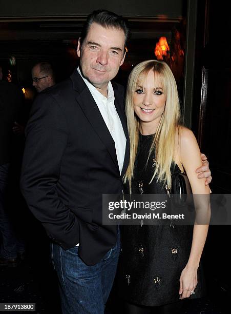 Brendan Coyle and Joanne Froggatt attend an after party celebrating the press night performance of 'Mojo' at Cafe de Paris on November 13, 2013 in...