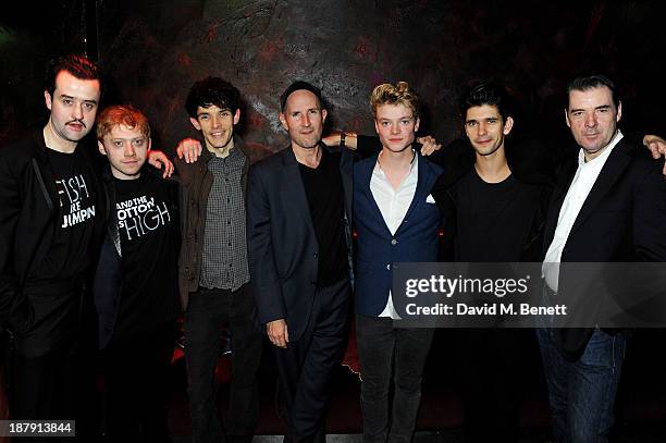 Cast members Daniel Mays, Rupert Grint, Colin Morgan, director Ian Rickson, Tom Rhys Harries, Ben Whishaw and Brendan Coyle attend an after party...