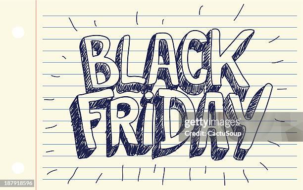 black friday - black friday script stock illustrations