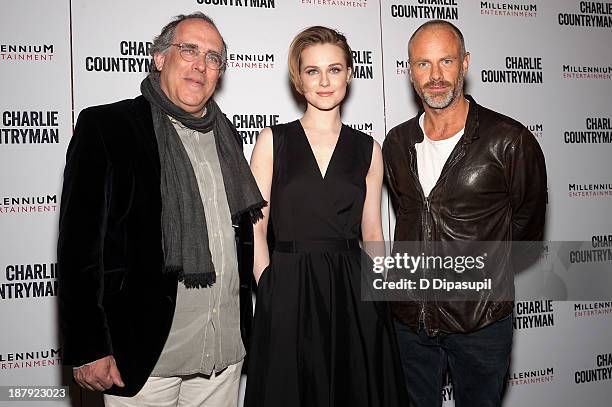 Director Fredrik Bond and Evan Rachel Wood attend the "Charlie Countryman" screening at Sunshine Landmark on November 13, 2013 in New York City.