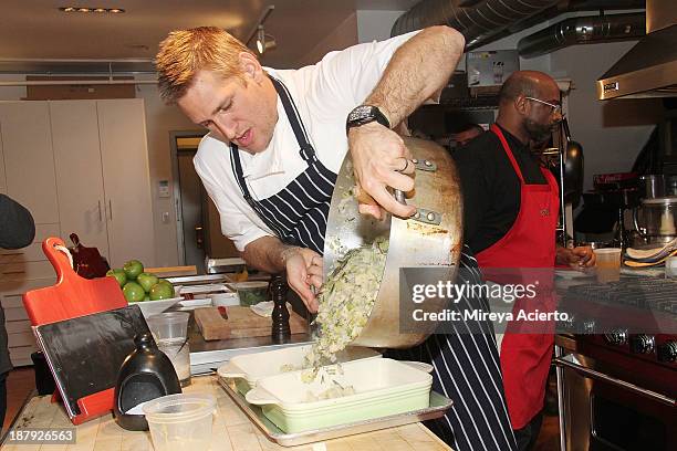 Chef Curtis Stone attends the Cooking with Curtis Stone and Netflix event at Miette Culinary Studio on November 13, 2013 in New York City.