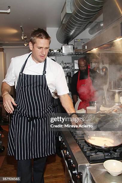 Chef Curtis Stone attends the Cooking with Curtis Stone and Netflix event at Miette Culinary Studio on November 13, 2013 in New York City.