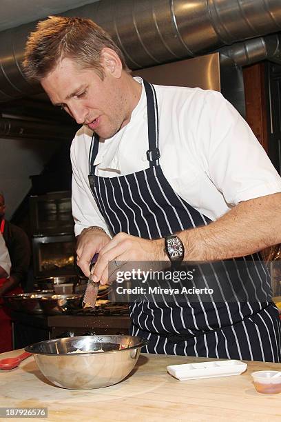 Chef Curtis Stone attends the Cooking with Curtis Stone and Netflix event at Miette Culinary Studio on November 13, 2013 in New York City.