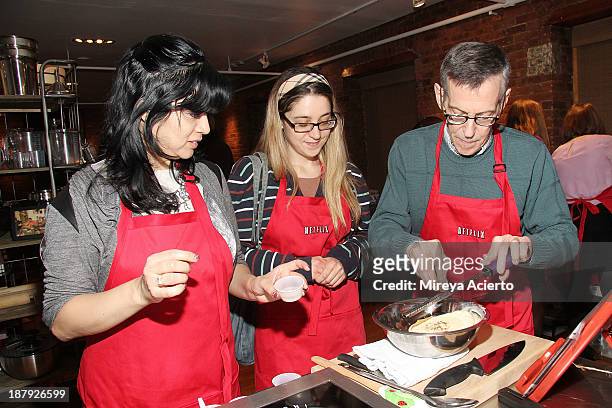 Guests attend the Cooking with Curtis Stone and Netflix event at Miette Culinary Studio on November 13, 2013 in New York City.