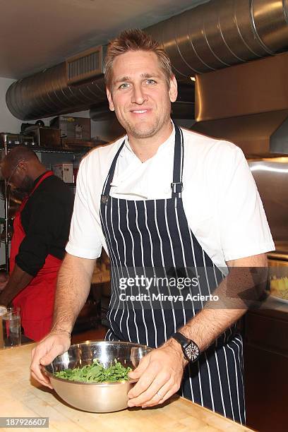 Chef Curtis Stone attends the Cooking with Curtis Stone and Netflix event at Miette Culinary Studio on November 13, 2013 in New York City.