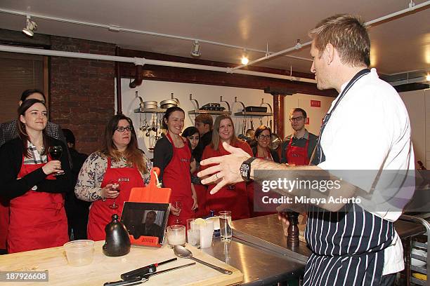 Chef Curtis Stone attends the Cooking with Curtis Stone and Netflix event at Miette Culinary Studio on November 13, 2013 in New York City.