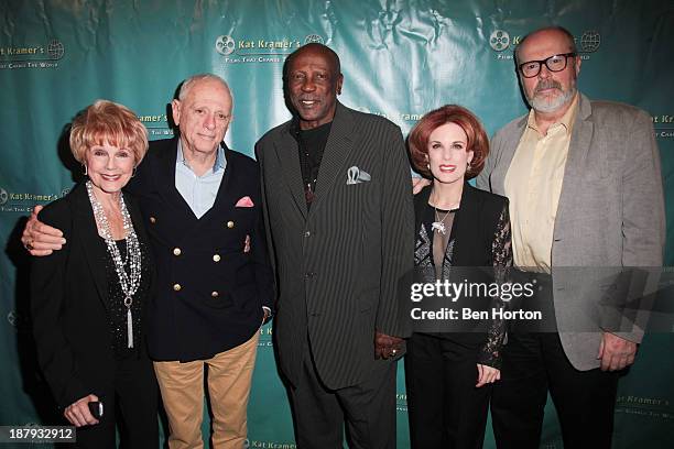 Actress Karen Sharpe-Kramer, actor Rick O'Barry, actor Louis Gossett Jr, Kat Kramer and screenwriter Rick Overton attend Kat Kramer's Films That...