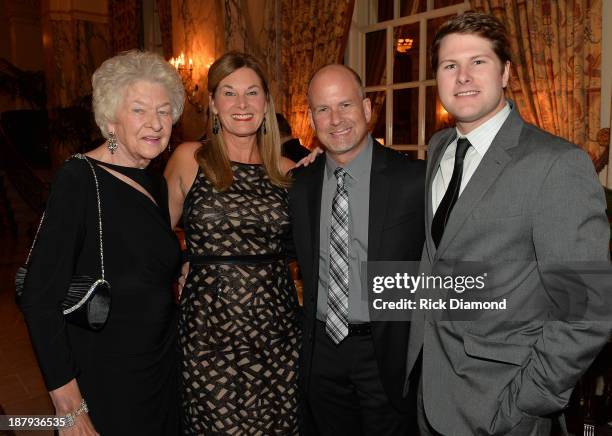 Nina Warren, Suzan Neal, Honoree Kevin Neal Agent BLA and Austin Warren attend the 3rd. Annual NATD Honors 2013 at the Hermitage Hotel on November...