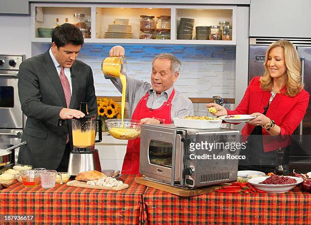 Wolfgang Puck shares recipes on "Good Morning America," 11/13/13, airing on the Walt Disney Television via Getty Images Television Network. JOSH...