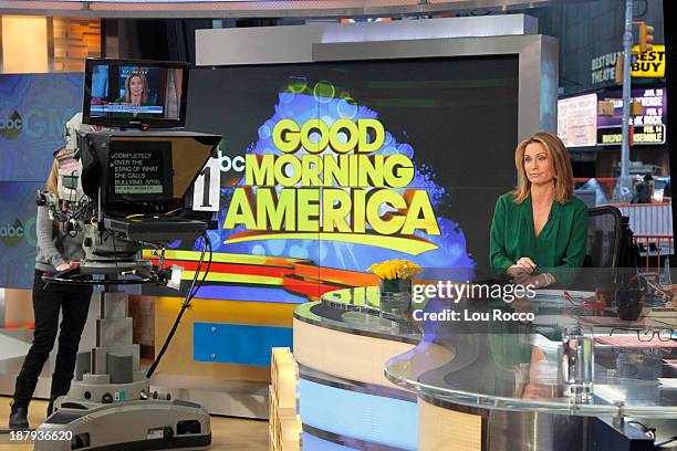 Amy Robach on "Good Morning America," 11/13/13, airing on the Walt Disney Television via Getty Images Television Network. AMY ROBACH