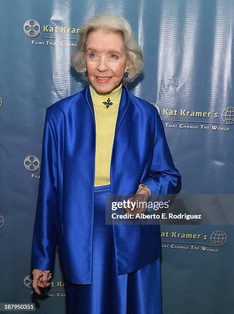 Actress Marsha Hunt attends the 5th anniversary of "Kat Kramer's Films That Changed The World" featuring the North American premiere of "Fallout" at...