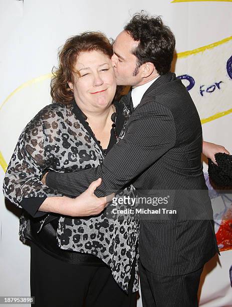 Margo Martindale and Jason Patric arrive at the "Stand Up For Gus" benefit event held at Bootsy Bellows on November 13, 2013 in West Hollywood,...