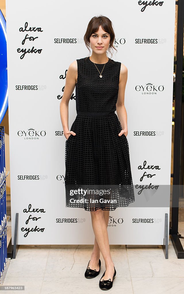 Alexa Chung Launches New Make Up Collection - Photocall
