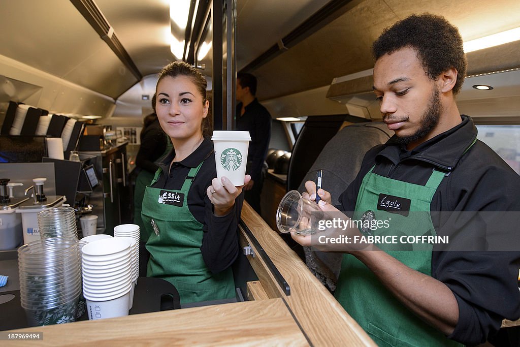 SWITZERLAND-BUSINESS-TRANSPORTATION-RAIL-COMPANY-STARBUCKS