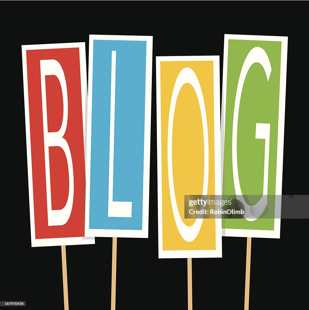 Blog Guide Sign Blog Signs High-Res Vector Graphic - Getty Images