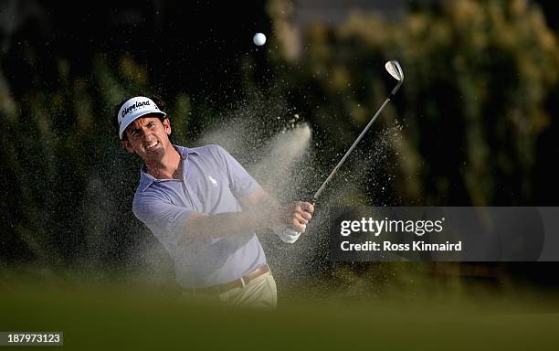 Gonzalo Fernandez-Castano of Spain in action during the first round of the DP World Tour Championship, on the Earth Course at the Jumeirah Golf...