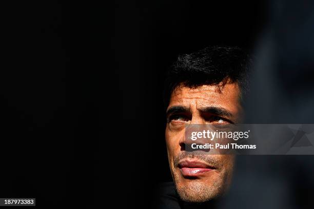 Head coach Stephen Kearney of New Zealand speaks during an interview after the New Zealand Rugby League World Cup training session at Headingley...