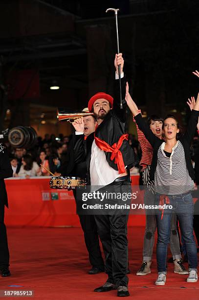 Band performs during The 8th Rome Film Festival on November 14, 2013 in Rome, Italy.