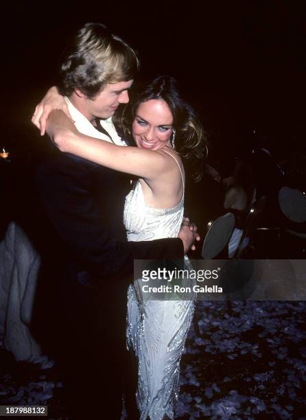Actor John Schneider and actress Catherine Bach attend the "Night of 100 Stars" Gala to Benefit The Actors Fund of America - After Party on February...