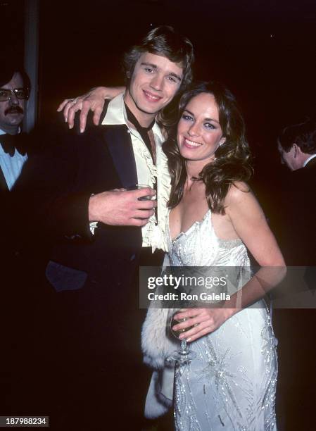 Actor John Schneider and actress Catherine Bach attend the "Night of 100 Stars" Gala to Benefit The Actors Fund of America - After Party on February...