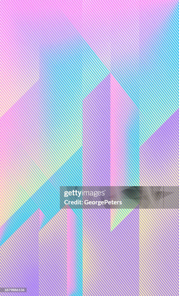 カラフルな垂直バーと抽象的な背景