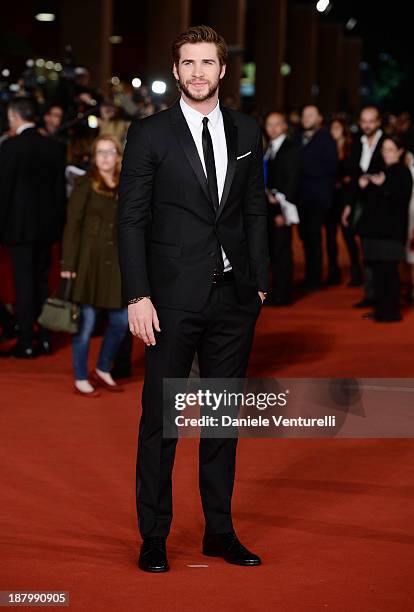 Liam Hemsworth attends 'The Hunger Games: Catching Fire' Premiere during The 8th Rome Film Festival on November 14, 2013 in Rome, Italy.