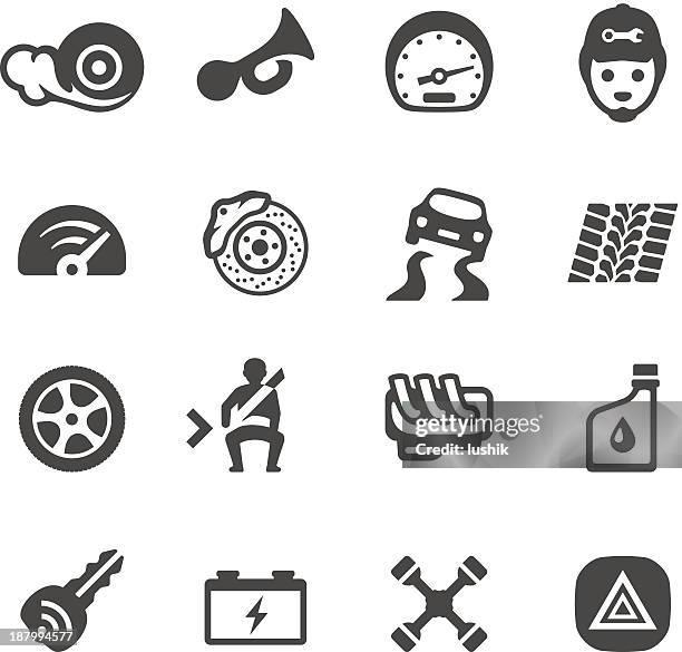 mobico symbole-auto parts - ausrutschen stock-grafiken, -clipart, -cartoons und -symbole