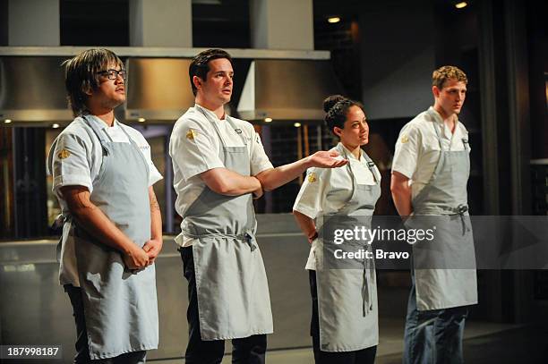 Jazz Hands" Episode 1107 -- Pictured: Contestants Brian Huskey, Nick Elmi, Patty Vega, Travis Masar --