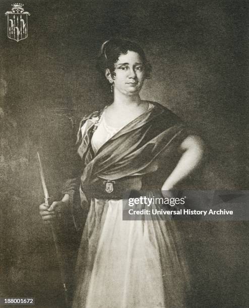 Maria De La Consolacion Azlor Y Villavicencio, Condesa De Bureta, 1775 Spanish Heroine In The Siege Of Zaragoza During The Spanish War Of...